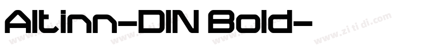 Altinn-DIN Bold字体转换